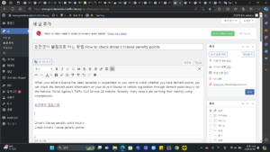 운전면허 벌점조회